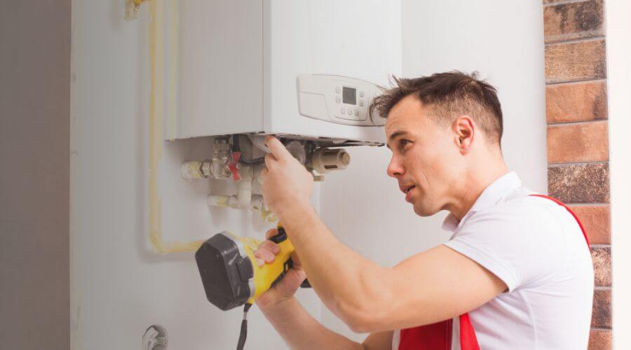 Local tankless water heater installation in Bondurant, IA
